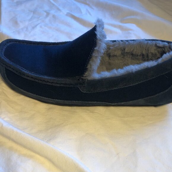 UGG Australia Blue Suede Men’s Slippers/Loafers SIZE 11 - Picture 4 of 5